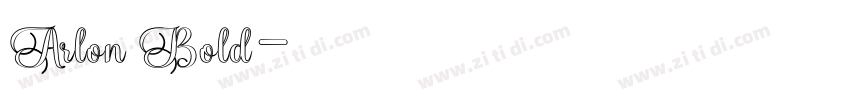 Arlon Bold字体转换